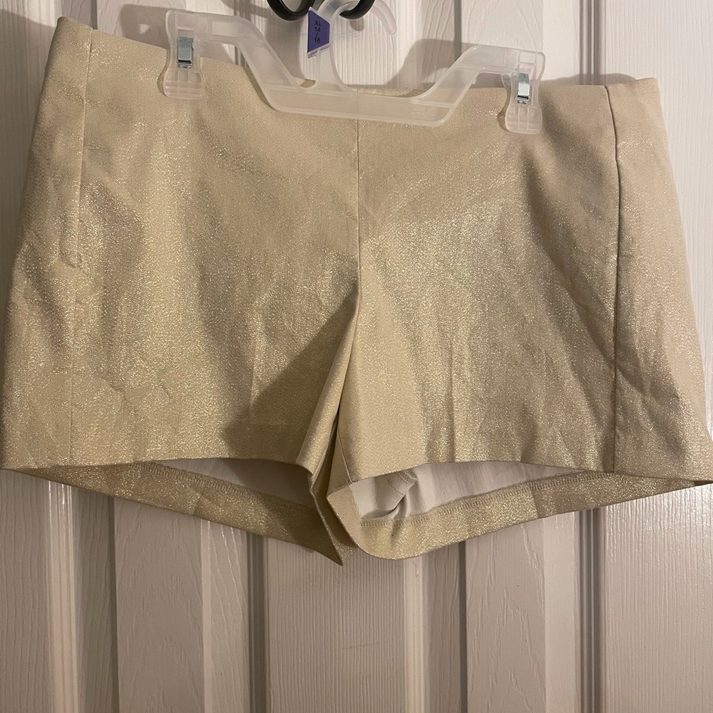 Lilly Pulitzer Liza Metallic Gold Shorts
